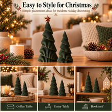 Minimalist Christmas Tree Decor – Set of 2 3D Printed Spiral Trees