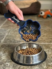 Personalized Paw & Bone Pet Food Scoop – Custom 3D Printed Dog Food Scooper