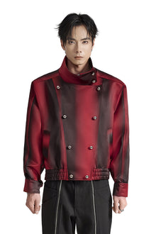 The Edge Lord Taffeta Jacket | High-Sheen Ombré Street Statement