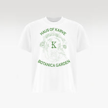 Botanica Cotton T-Shirt White | Green Graphic Boxy Fit – Unisex Streetwear