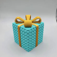 Christmas Crochet-Style Gift Box – 3D Printed Storage Box with Lid