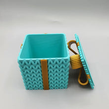 Christmas Crochet-Style Gift Box – 3D Printed Storage Box with Lid