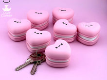 Cute Heart Macaron Clicker Keychain – 3D Printed Kawaii Fidget Toy