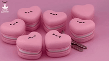 Cute Heart Macaron Clicker Keychain – 3D Printed Kawaii Fidget Toy
