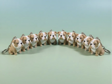 Cute English Bulldog Keychain – 3D Printed Mini Bulldog Figurine