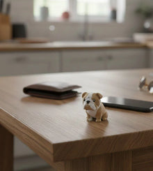 Cute English Bulldog Keychain – 3D Printed Mini Bulldog Figurine