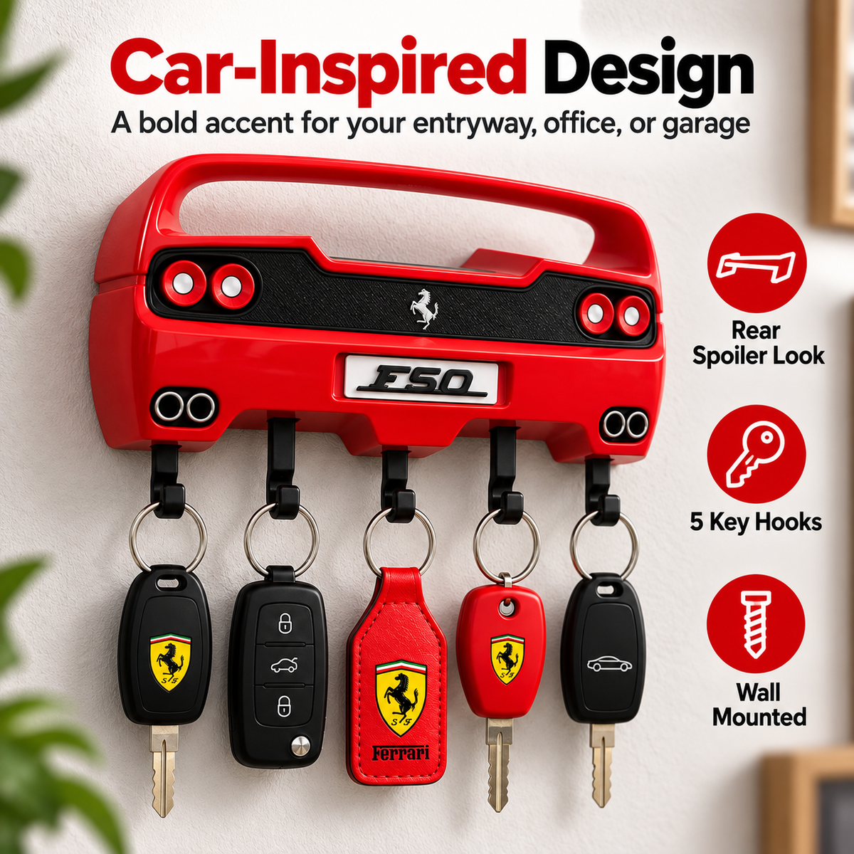 3D Printed Sports Car Desk Display – Automotive Model-Inspired Decor