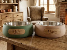 Personalized Fuzzy Pet Bowl – Custom Textured Dog & Cat Feeding Bowl