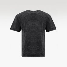 NIGHT RIDER CAT WASH T- SHIRT | Vintage Acid Wash Graphic Tee - Gothic Boxy Fit Streetwear Shirt