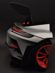 Sports Car Rear Keychain – 3D Printed Racing Wing Miniature