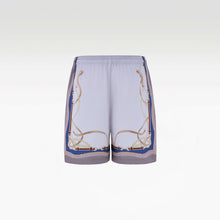 Lone Star Silk Shorts | Premium Printed Silk Taffeta Luxury Horse Saddle Design