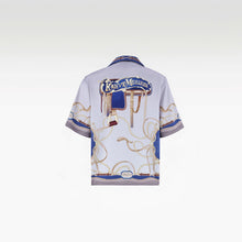 Lone Star Silk Shirt | Premium Printed Silk Taffeta Luxury Horse Saddle Design