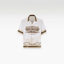 Sonoran Verse Silk Shirt | Printed Silk Short-Sleeve Luxury Wild West Cowboy Design