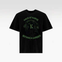 Botanica Cotton T-Shirt Black | Green Graphic Boxy Fit – Unisex Streetwear