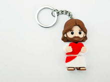 Jesus Holding Heart Keychain – Cute 3D Printed Christian Mini Figurine