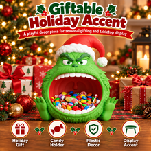 Funny Green Christmas Candy Bowl – 3D Printed Holiday Treat Holder