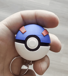Collectible Ball Clicker Keychain – 3D Printed Fidget Accessory
