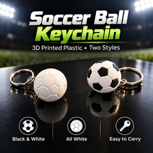 3D Printed Soccer Ball Keychain – Mini Football Keyring for Soccer Lovers