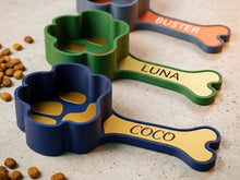 Personalized Paw & Bone Pet Food Scoop – Custom 3D Printed Dog Food Scooper
