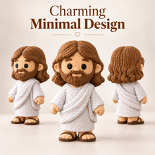 Cute Knitted Jesus Figurine – 3D Printed Crochet-Style Christian Decor