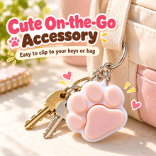 Cute Paw Print Clicker Keychain – 3D Printed Pet Paw Fidget Toy