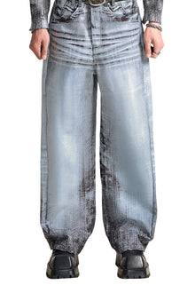 Monochrome Tycoon Kaki Pants | Extreme Flared Zipper Streetwear