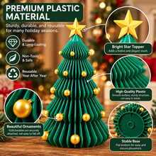 3D Printed Paper-Style Christmas Tree – Modern Tabletop Holiday Decor