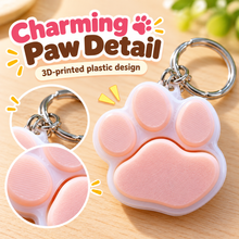 Cute Paw Print Clicker Keychain – 3D Printed Pet Paw Fidget Toy