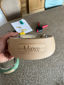 Personalized Fuzzy Pet Bowl – Custom Textured Dog & Cat Feeding Bowl