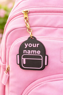 Personalized Backpack Keychain – Custom Name 3D Printed Bag Charm