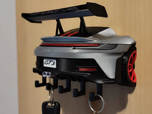 Sports Car Rear Keychain – 3D Printed Racing Wing Miniature