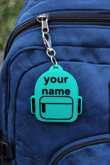 Personalized Backpack Keychain – Custom Name 3D Printed Bag Charm