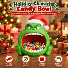 Funny Green Christmas Candy Bowl – 3D Printed Holiday Treat Holder
