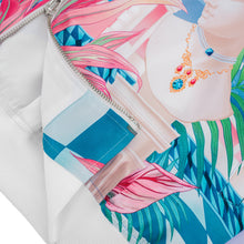 The Playa Duke Silk Bomber | Premium Printed Silk Taffeta Luxury Maximalist Tropical Baroque