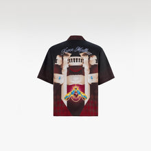 Phantom Silk Shirt | Printed Silk Taffeta Cuban Collar Short Sleeve Shirt