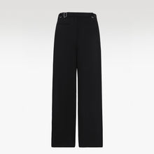 Luna Noir Trousers | Premium Obsidian Black Textured Shimmer Finish