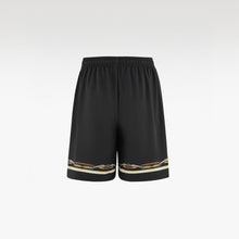 Black Ace Silk Shorts | Printed Silk Relaxed Fit Decadent Dice Game