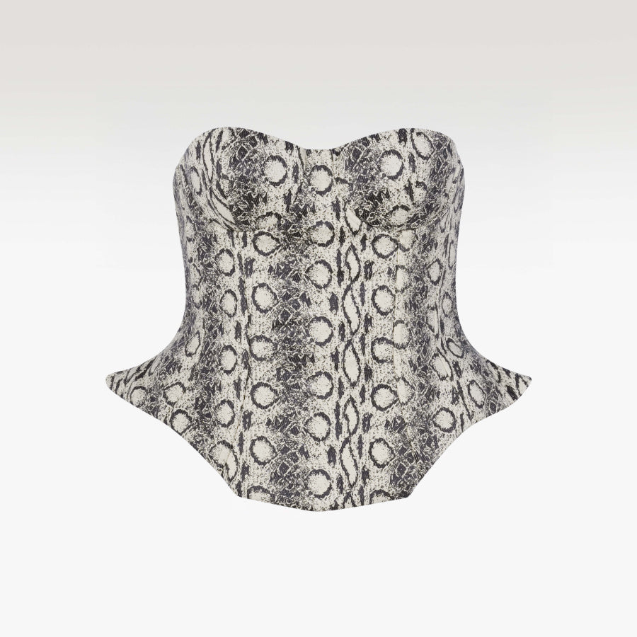 Rebel Ethereal Corset | Premium Distressed Denim Star-Studded Luxury Corset