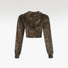 Leopard Luxe Velvet Jacket | Premium Designer Hooded Statement Jacket