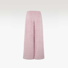 Magnolia Pants | Premium Dusty Pink Faux Fur Luxury Wide-Leg