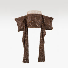 Amber Constellation Mini Skirt | Premium Marbled Faux Fur Luxury
