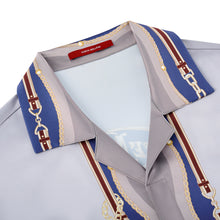 Lone Star Silk Shirt | Premium Printed Silk Taffeta Luxury Horse Saddle Design