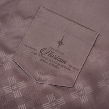 Clay Horizon Silk Shirt | Printed Silk Short-Sleeve Luxury Blurred Monogram