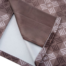 Clay Horizon Silk Shirt | Printed Silk Short-Sleeve Luxury Blurred Monogram