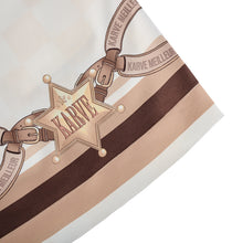 Knots Of Sand Silk Shirt | Premium Printed Silk Camp Shirt Wild West Equestrian Theme