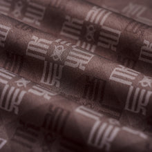 Clay Horizon Silk Shirt | Printed Silk Short-Sleeve Luxury Blurred Monogram