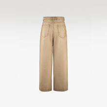Dune Line Jeans | Wide Leg Paneled Denim - Vintage Sand Wash Earth Tone Streetwear Pants