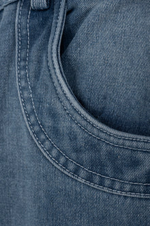 Fade Flow Cargo Pants | Streamlined Wide Leg Denim - Vintage Indigo Fade Minimalist Streetwear