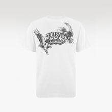 Eagle Slim Fit T-Shirt | Premium Cotton Graphic Tee - Distressed Eagle Illustration White Streetwear Top