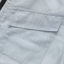 Veos Zip Blue Shirt | Recycled Fabric Mesh Streetwear Long-Sleeve